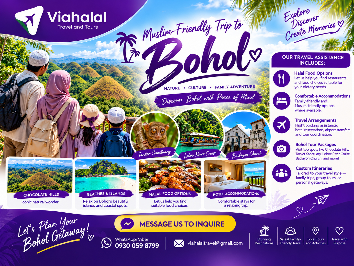 🌿 DISCOVER BOHOL WITH VIAHALAL TRAVEL AND TOURS! 💜